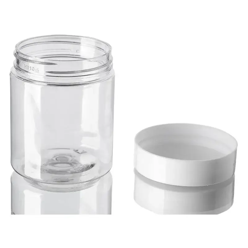 Transparent 100g Pet Cream Bottle 100ml Wide Mouth