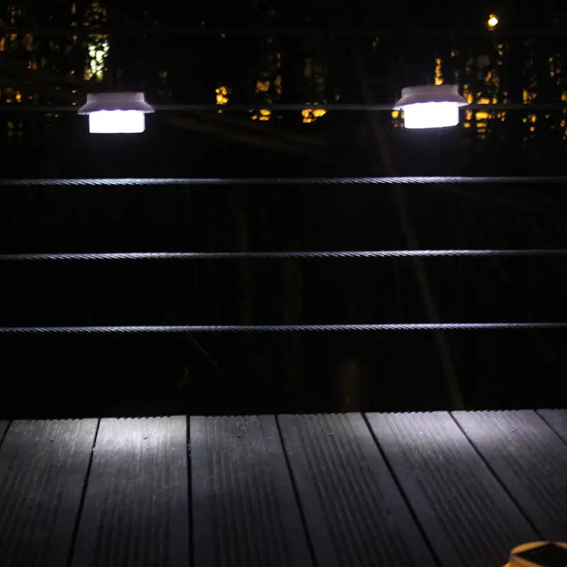 3LED Solar Fence Light White Bulb Waterproof Garden Light - Image 16