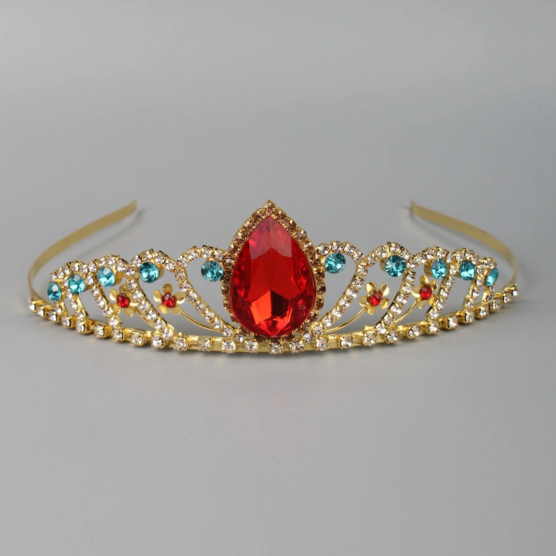 Gold Rhinestone Bridal Headband 13cm