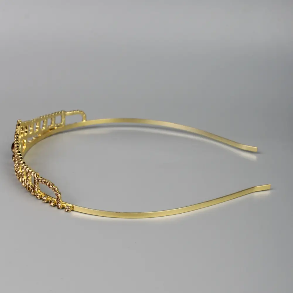 Gold Rhinestone Bridal Headband 13cm — feature 16