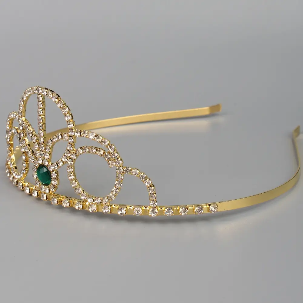 Gold Rhinestone Bridal Headband 13cm — feature 4