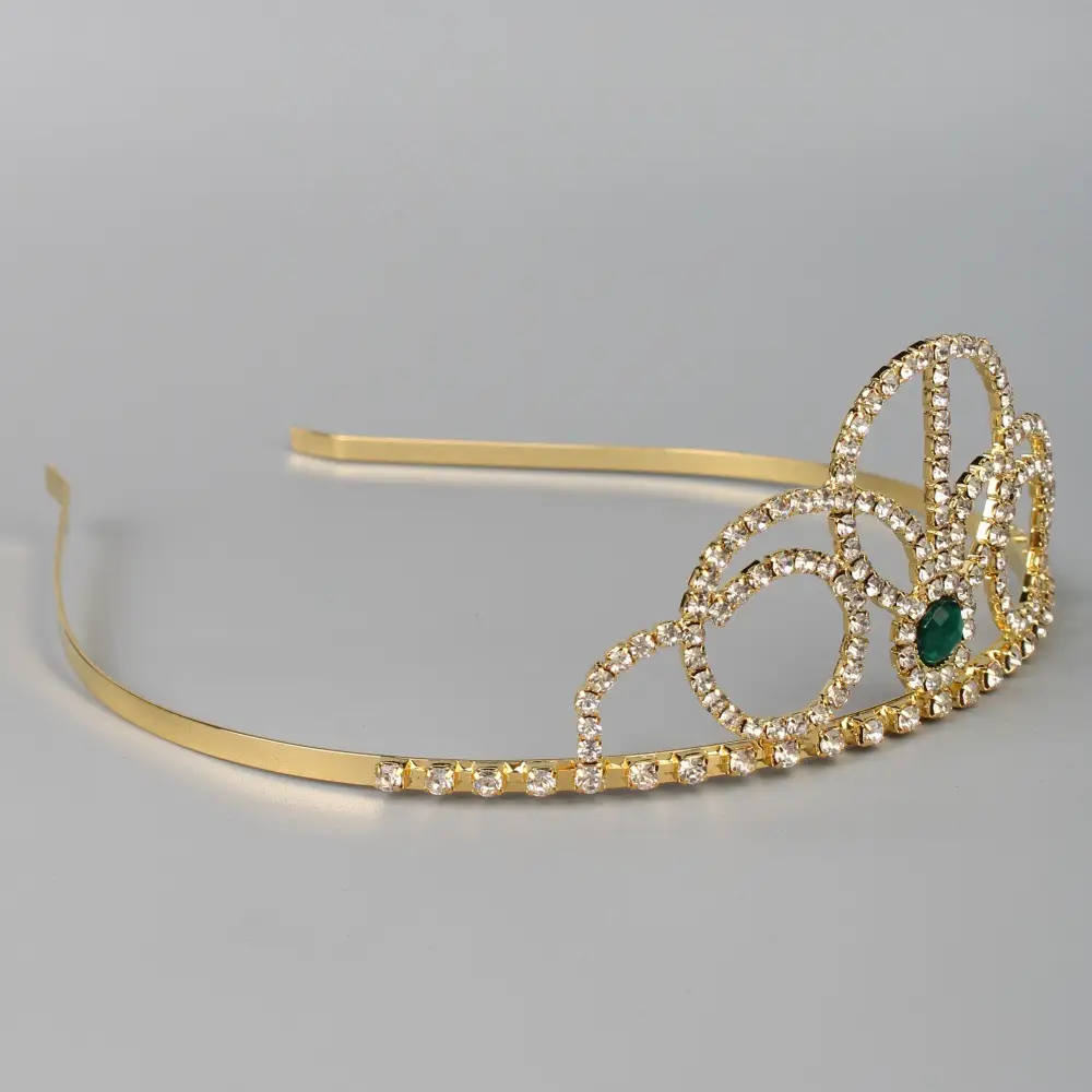 Gold Rhinestone Bridal Headband 13cm — feature 5