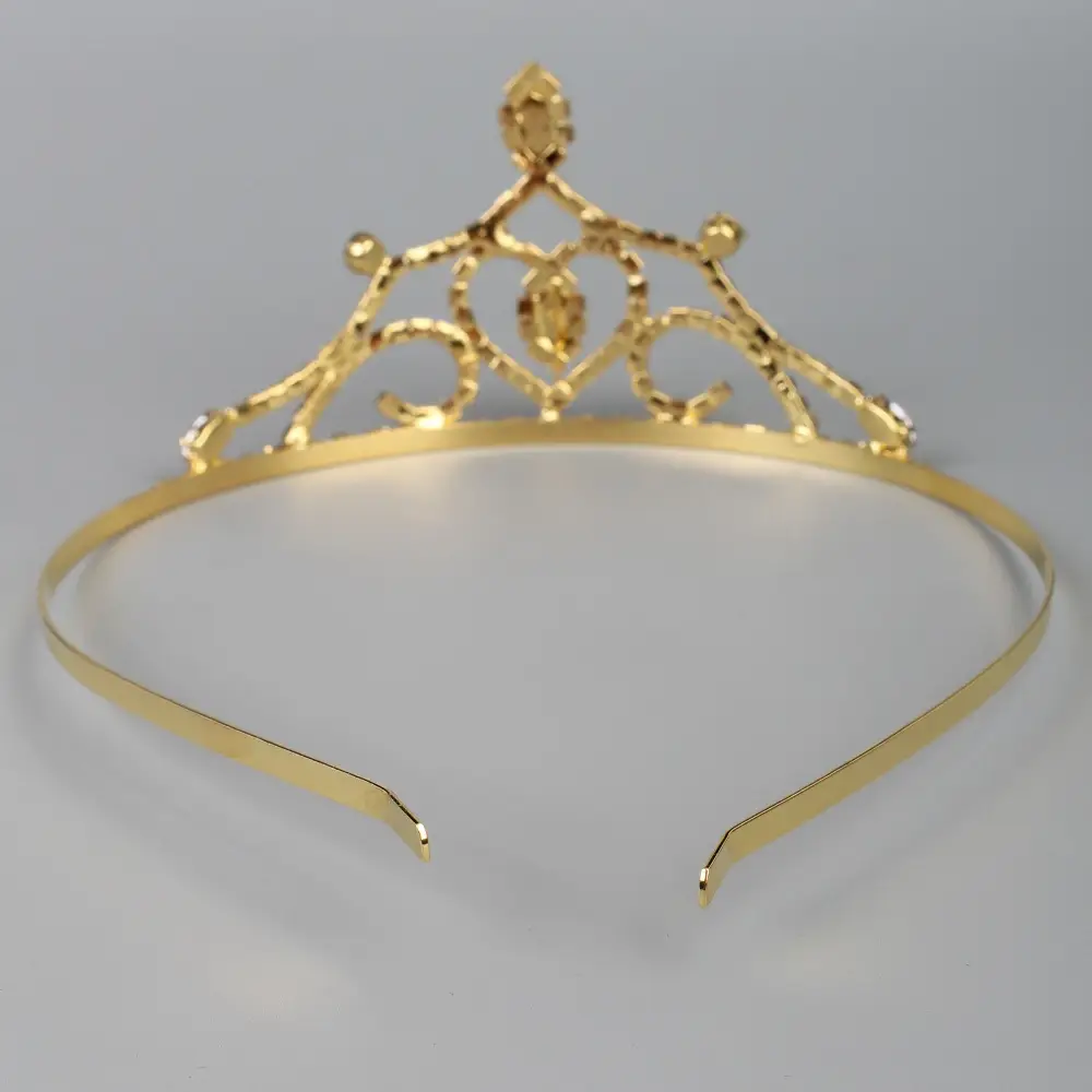 Gold Rhinestone Bridal Headband 13cm — feature 9