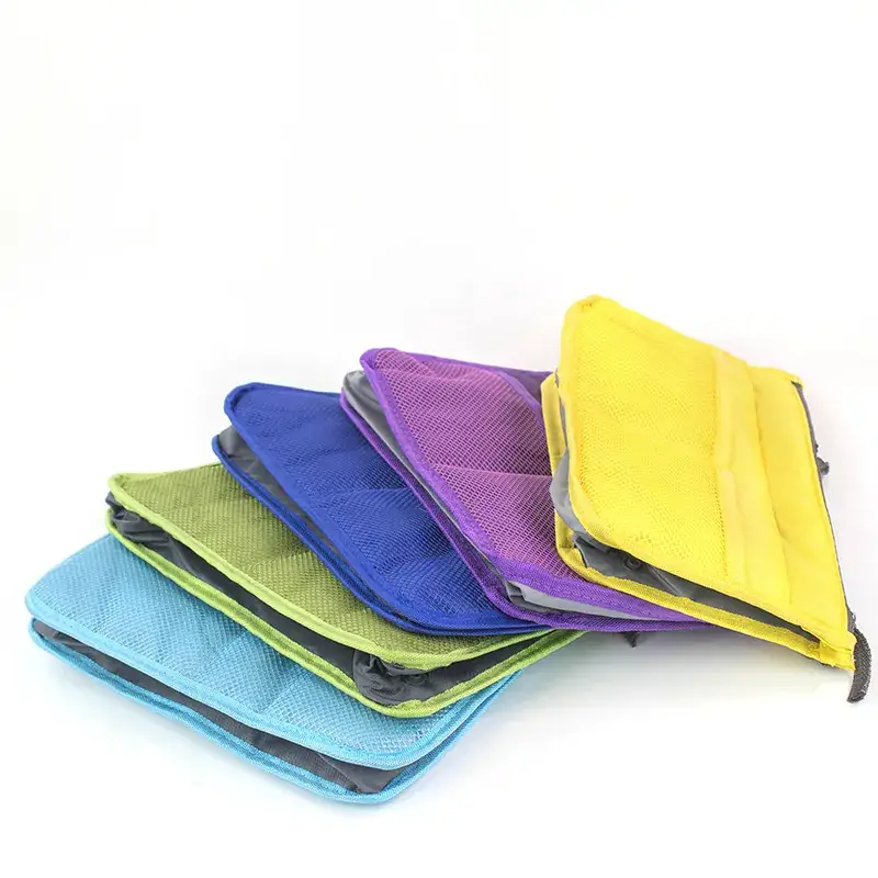 Double Zip Cosmetic Storage Bag with Mesh Pockets - Image 18