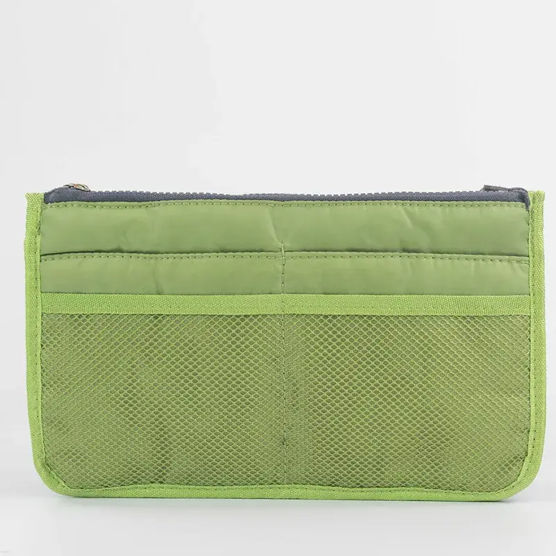 Double Zip Cosmetic Storage Bag with Mesh Pockets - Image 3
