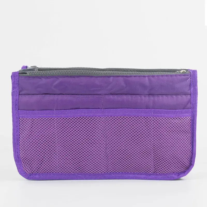 Double Zip Cosmetic Storage Bag with Mesh Pockets - Image 5