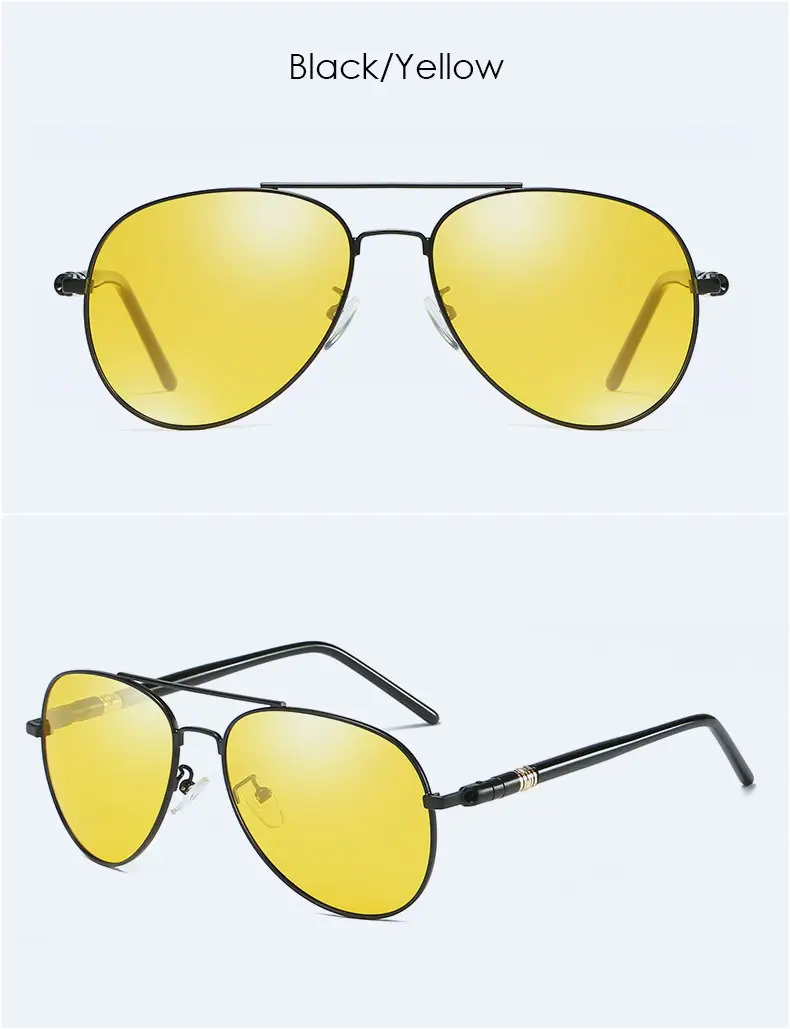 Men Polarized Driving Sunglasses Yellow Lens — feature 14