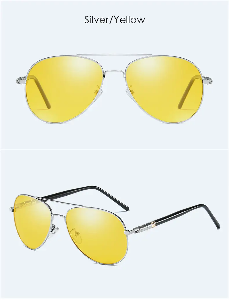 Men Polarized Driving Sunglasses Yellow Lens — feature 16