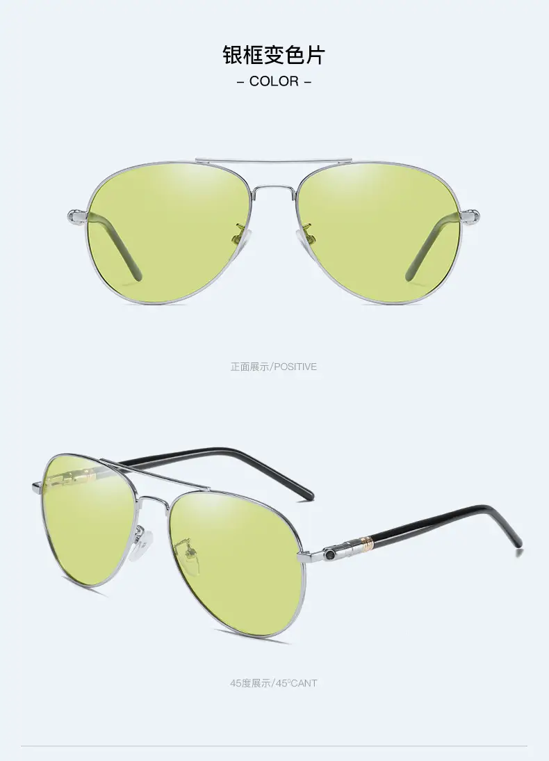 Men Polarized Driving Sunglasses Yellow Lens — feature 21