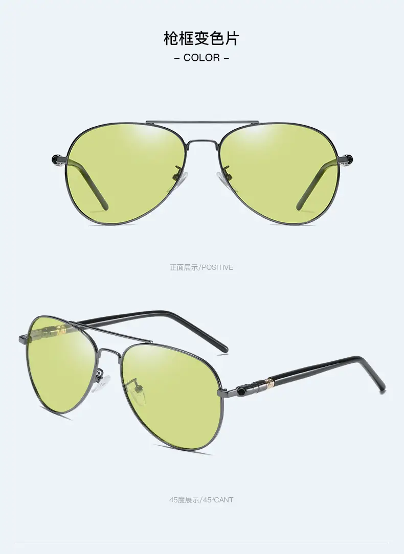 Men Polarized Driving Sunglasses Yellow Lens — feature 23