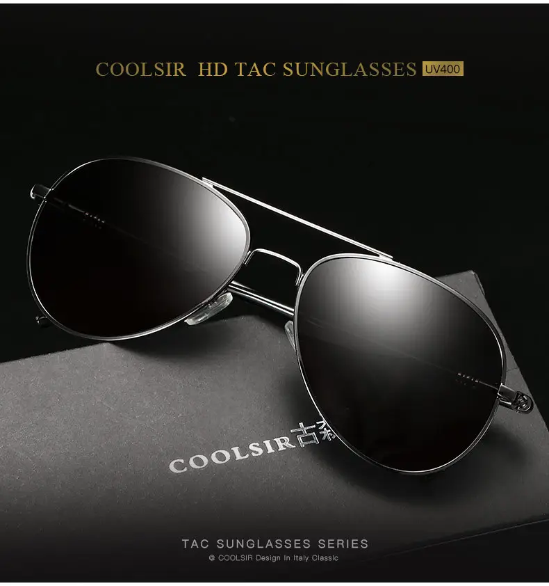 Men Polarized Driving Sunglasses Yellow Lens — feature 3