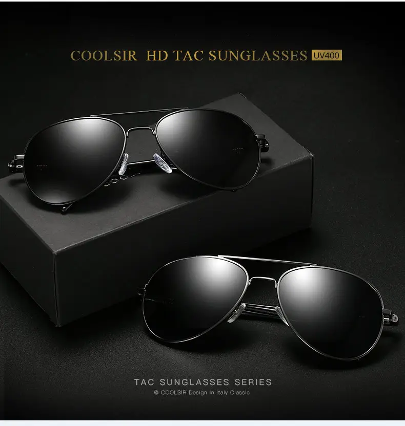 Men Polarized Driving Sunglasses Yellow Lens — feature 4