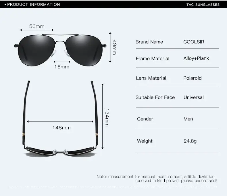 Men Polarized Driving Sunglasses Yellow Lens — feature 6
