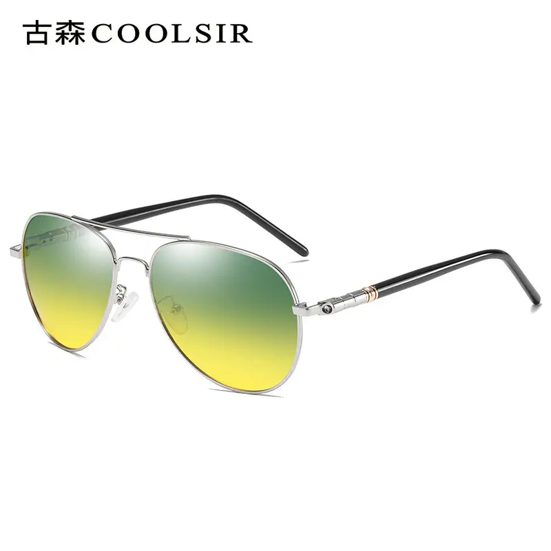 Men Polarized Driving Sunglasses Yellow Lens