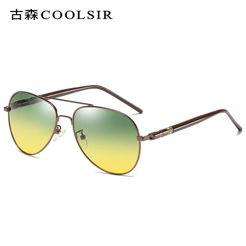 Men Polarized Driving Sunglasses Yellow Lens