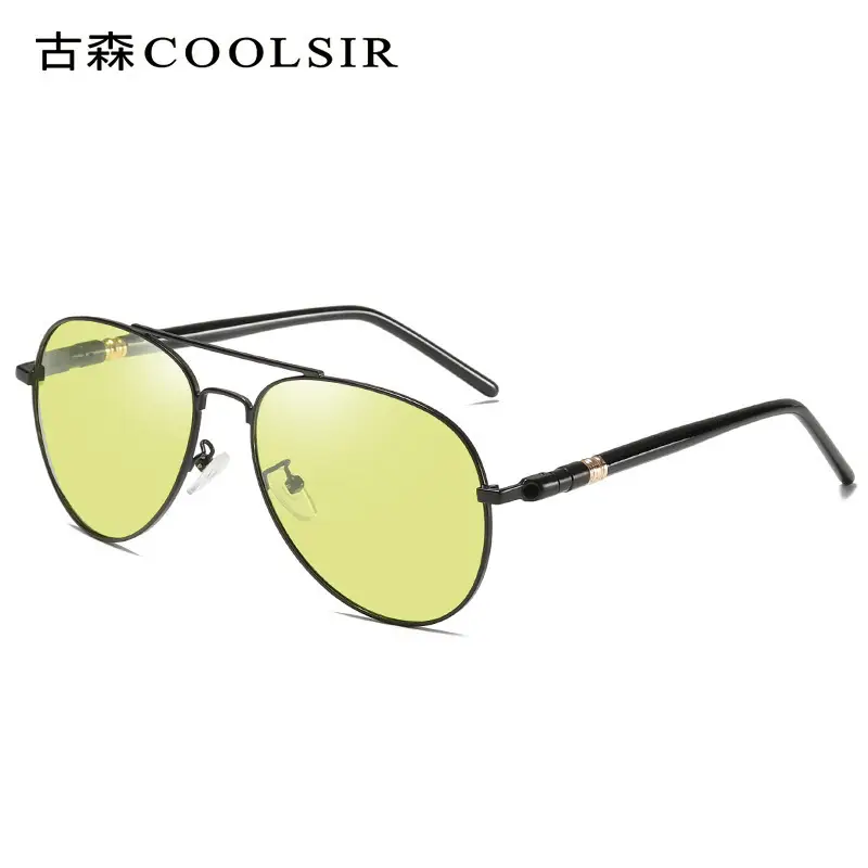 Men Polarized Driving Sunglasses Yellow Lens