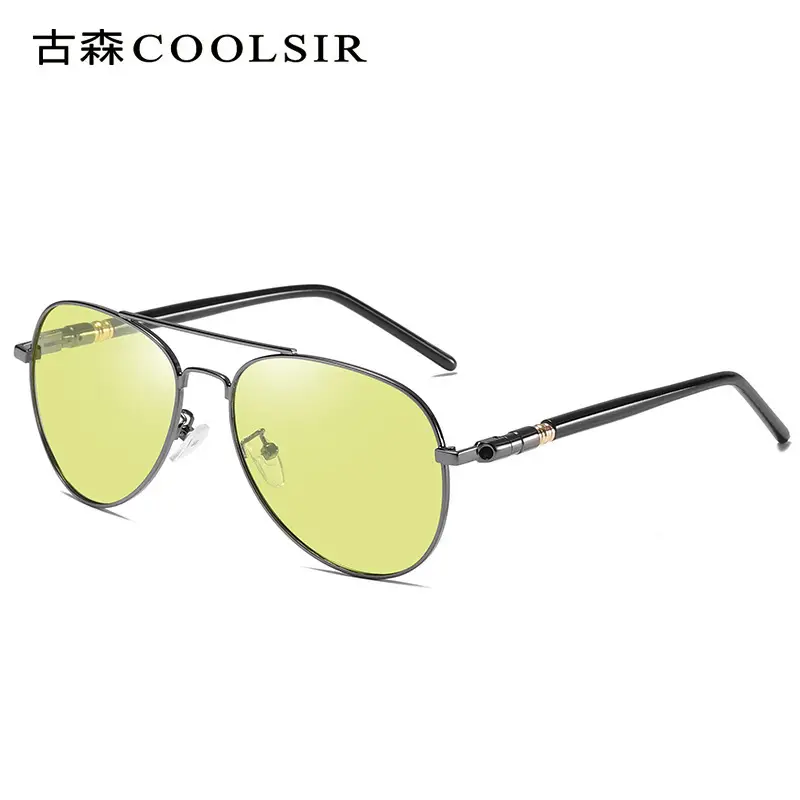 Men Polarized Driving Sunglasses Yellow Lens