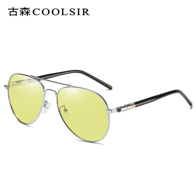 Men Polarized Driving Sunglasses Yellow Lens