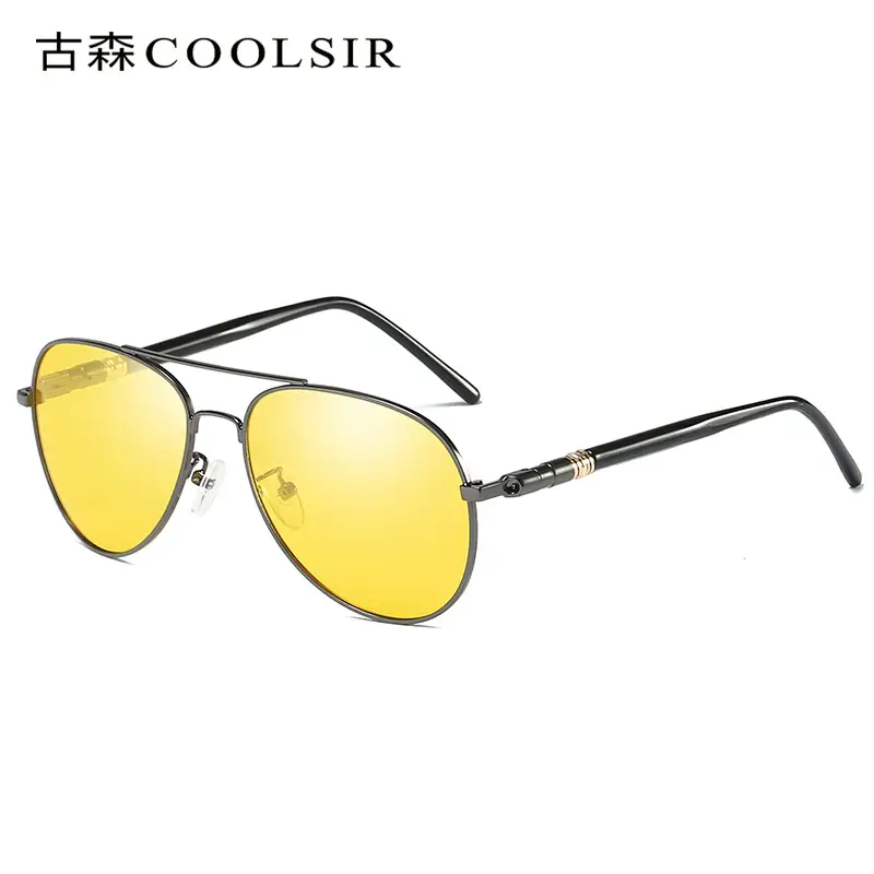 Men Polarized Driving Sunglasses Yellow Lens