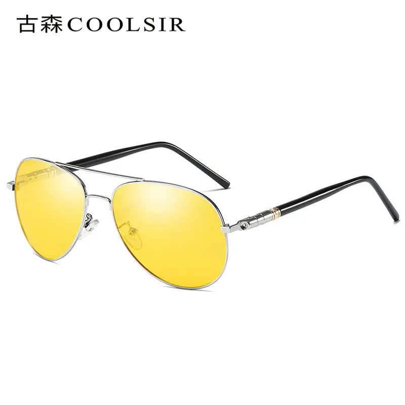 Men Polarized Driving Sunglasses Yellow Lens