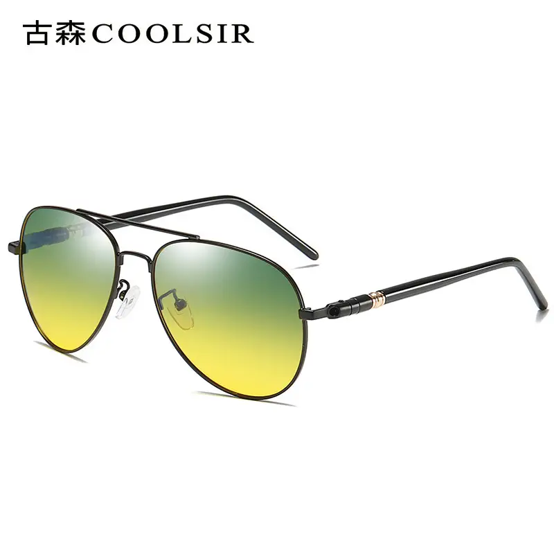 Men Polarized Driving Sunglasses Yellow Lens