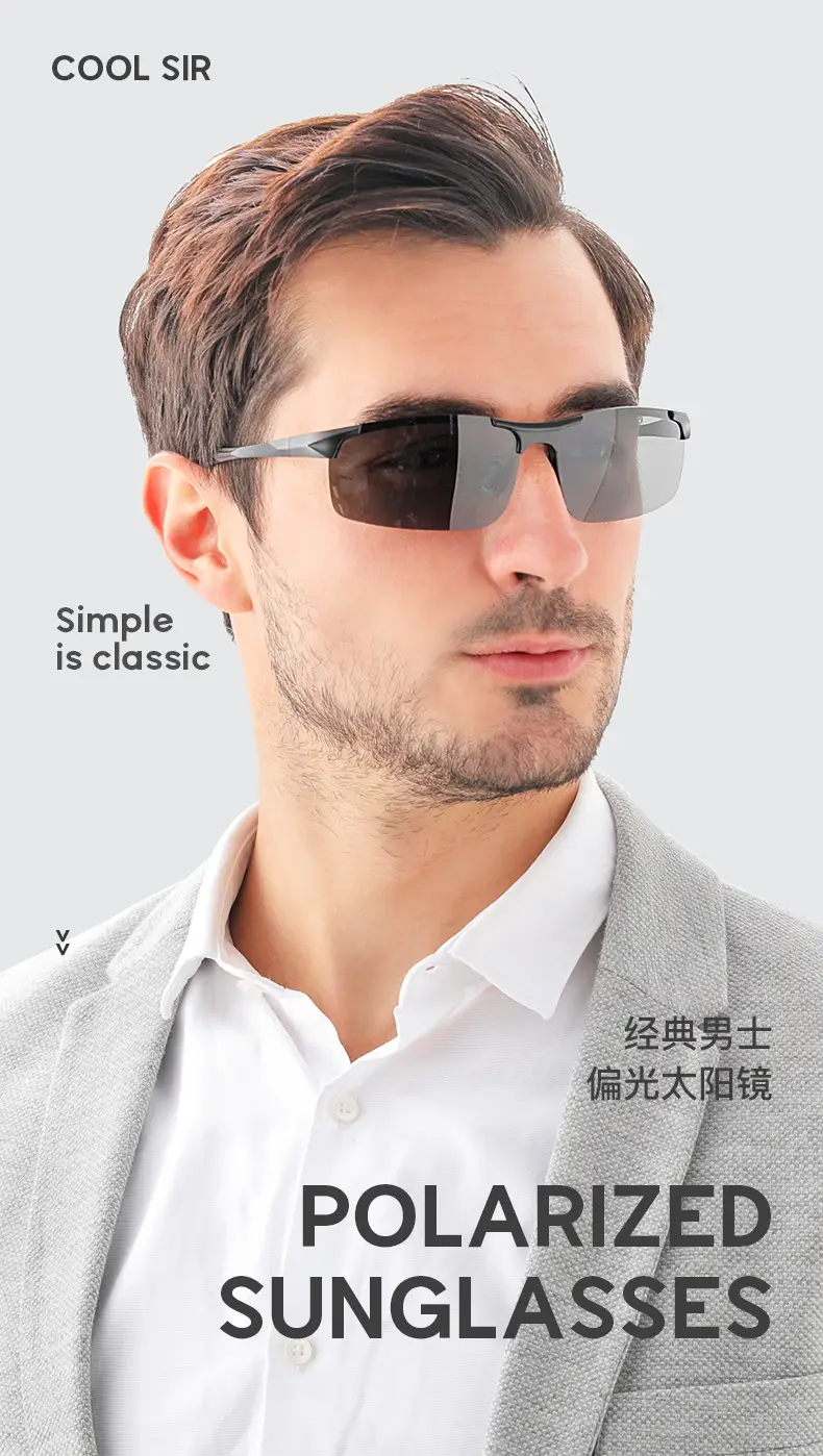 New Men's Polarized Cycling Sunglasses Yellow — feature 2