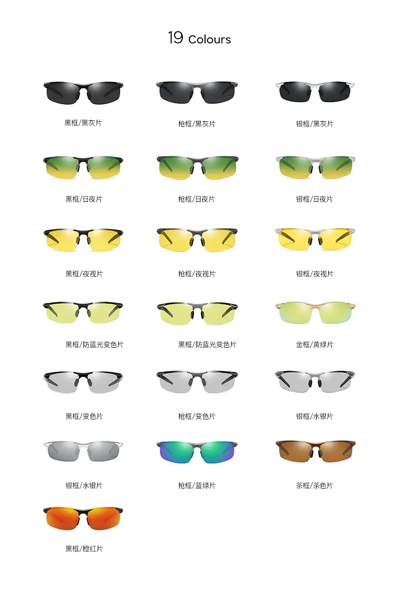 New Men's Polarized Cycling Sunglasses Yellow — feature 9