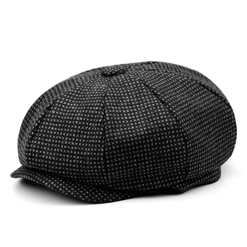 black and gray small houndstooth