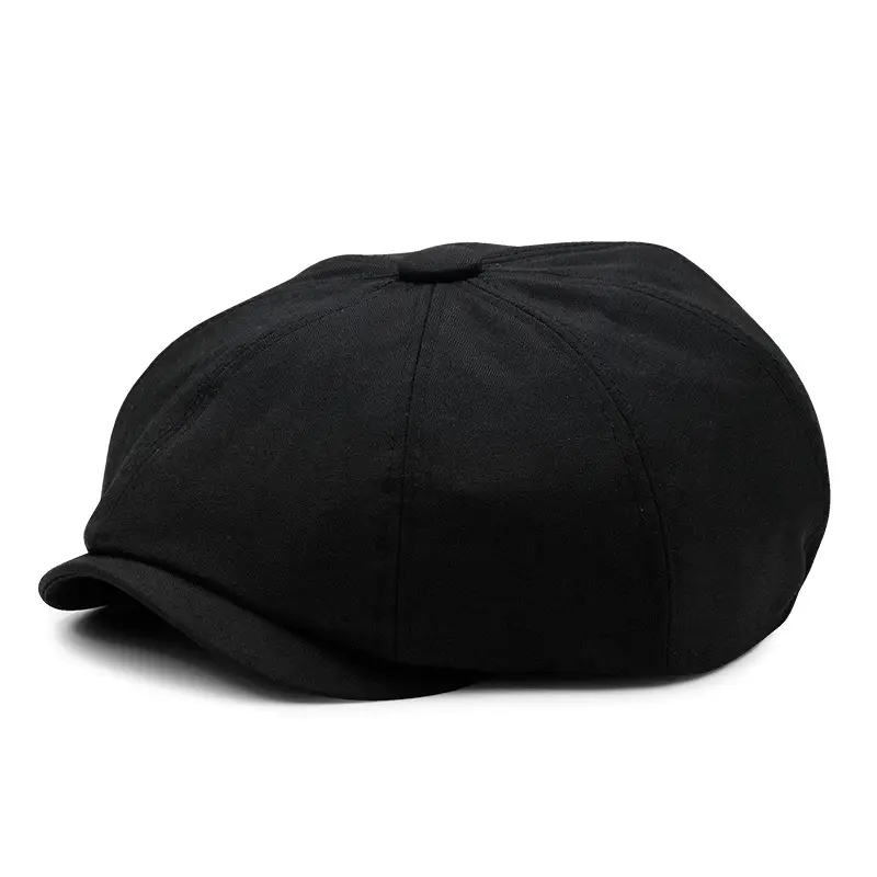 Autumn and winter warm woolen octagonal cap plus size newsboy cap beret big head circumference cap outdoor men's and women's painter's cap - Image 31