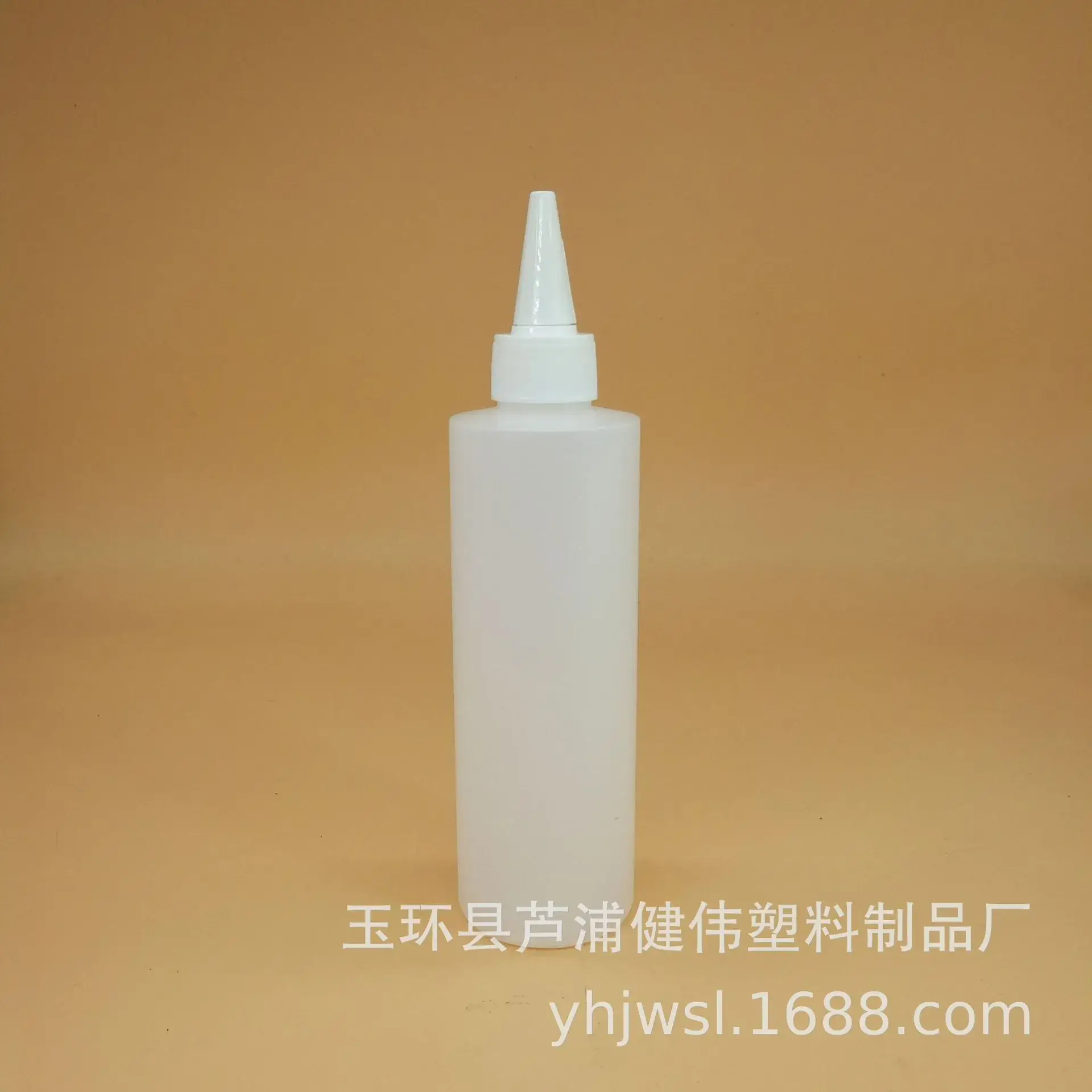 200ML White Hair Cover Bottle HDPE Pointed Mouth - Image 2