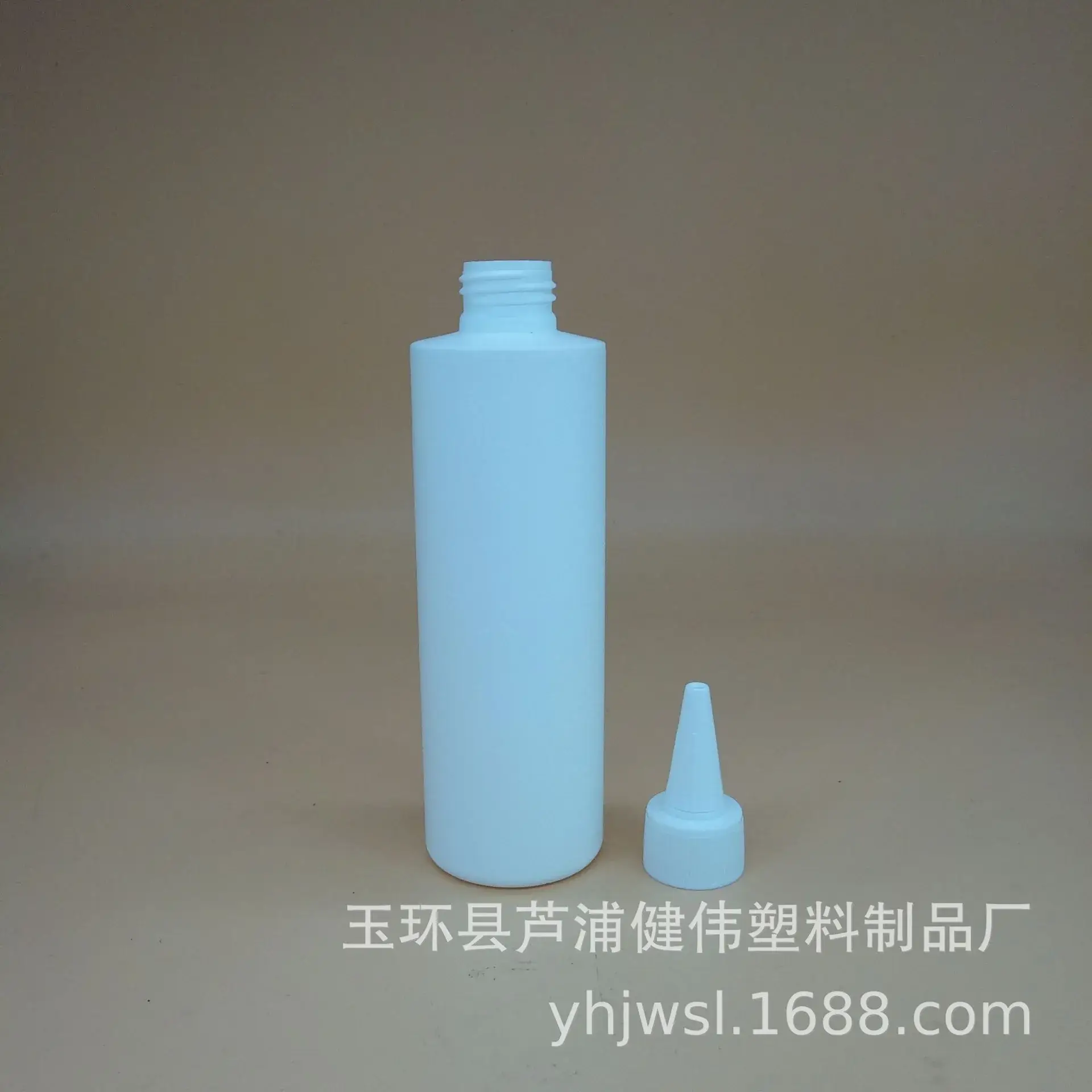 200ML White Hair Cover Bottle HDPE Pointed Mouth - Image 5