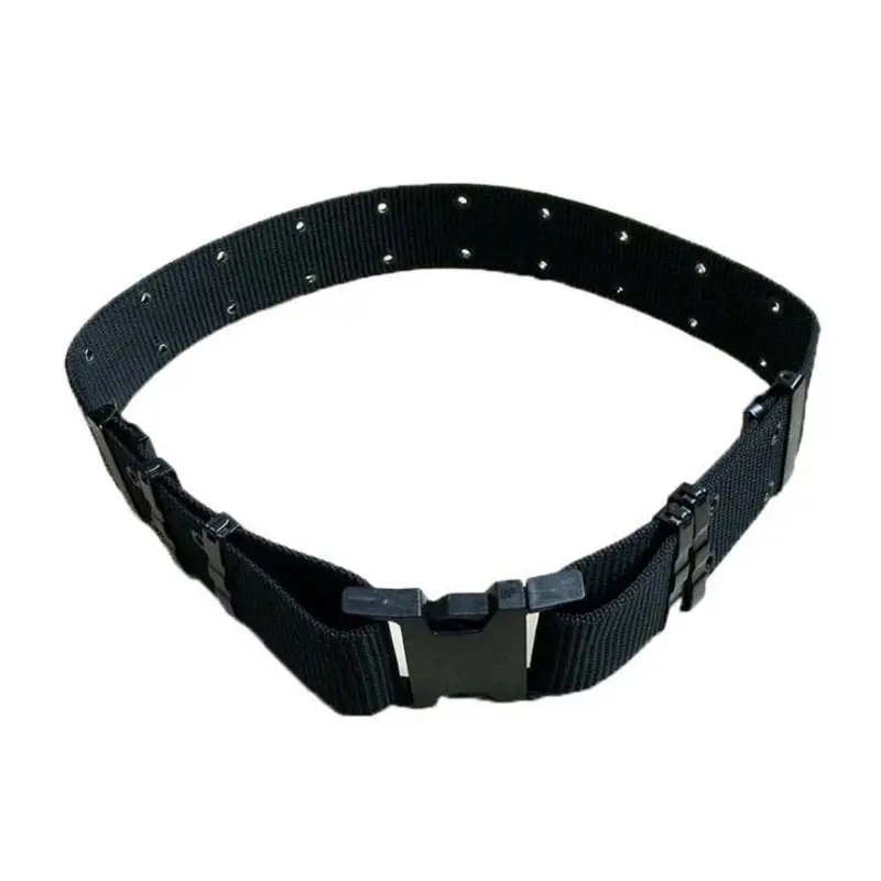 Men's Military Training Belt Brown Elastic Girdle - Image 2