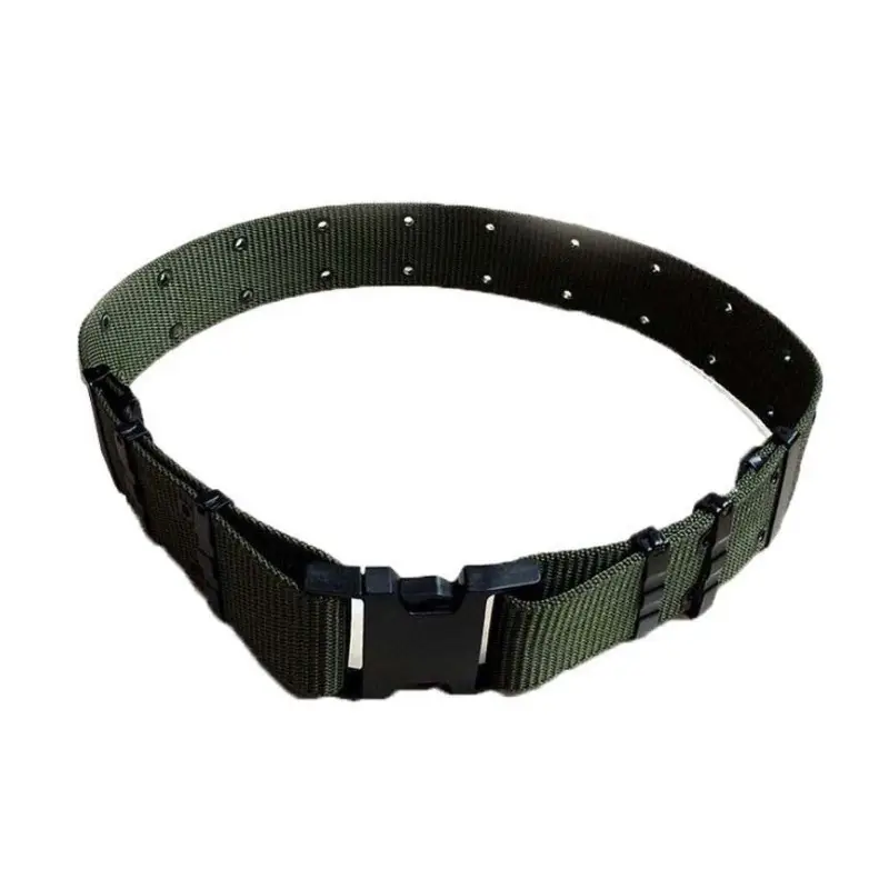Men's Military Training Belt Brown Elastic Girdle - Image 3
