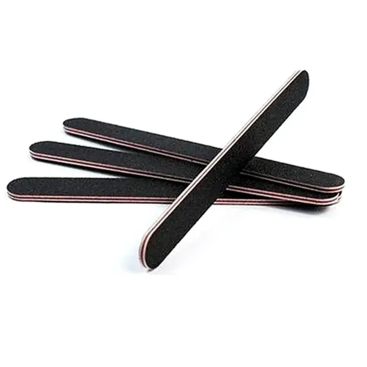 Black Sand Nail File Strip Double-Sided Polish Tool - Image 4