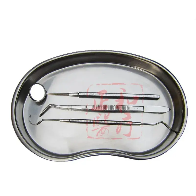 Double Tooth Probe No.5 Flosser Stainless Steel Dentist Tool