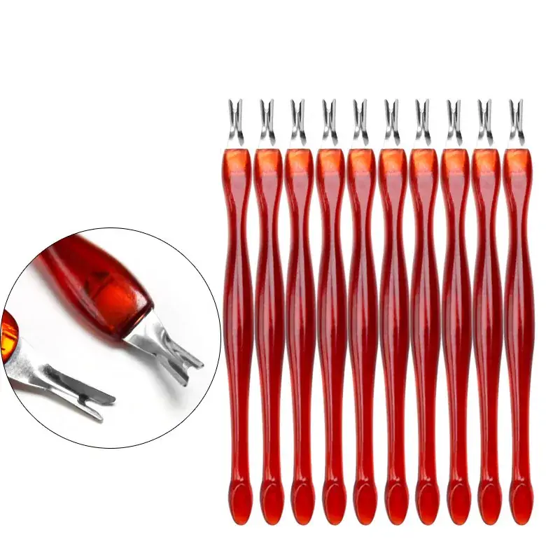 Nail Edge Exfoliating Tools Set Red 12 Pcs - Image 4