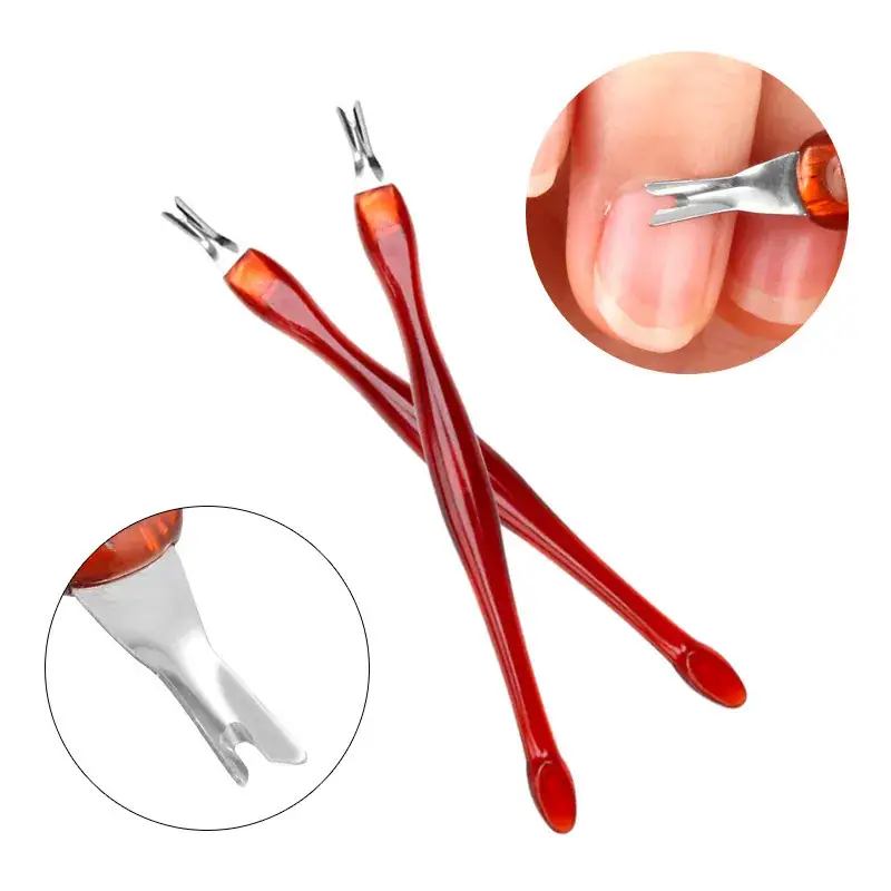 Nail Edge Exfoliating Tools Set Red 12 Pcs
