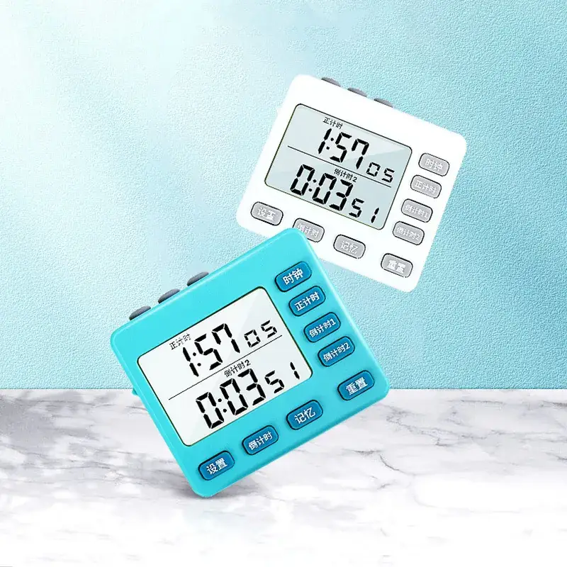 Dual Zone Digital Timer for Student Kitchen Cooking