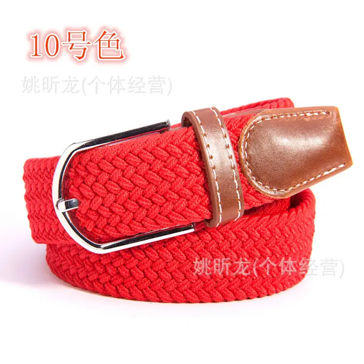 39 Color Woven Elastic Belt for Men Women - Image 9