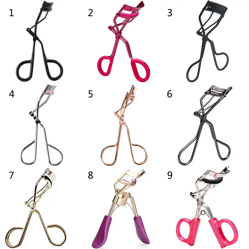Metal Eyelash Curler Set of 9 Portable