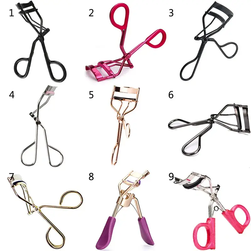 Metal Eyelash Curler Set of 9 Portable