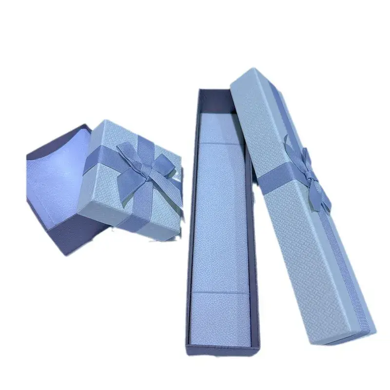Blue PU Leather Jewelry Box Storage Gift - Image 9