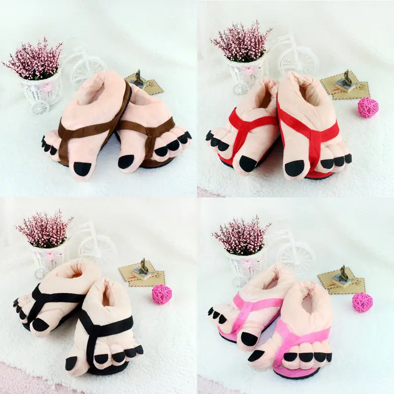 Winter new toe all-inclusive couples home slippers cartoon animal cotton slippers a batch