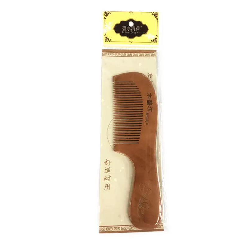 Peach Wood Hair Comb Anti-Static Wooden Hairdresser — feature 10