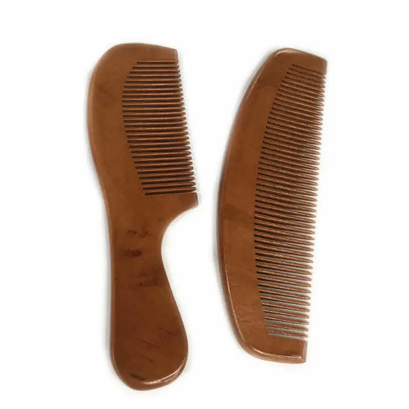 Peach Wood Hair Comb Anti-Static Wooden Hairdresser — feature 3