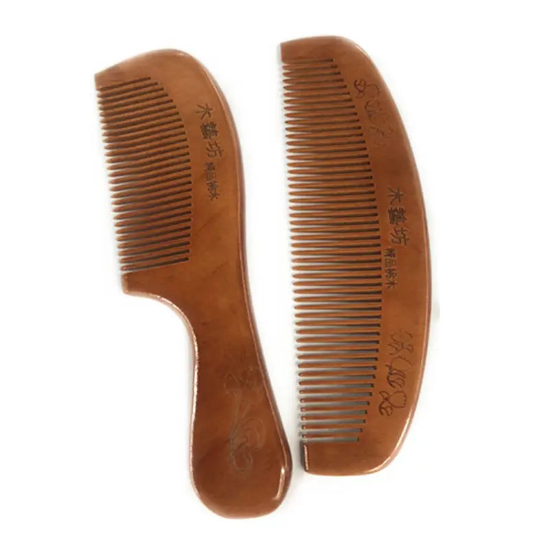 Peach Wood Hair Comb Anti-Static Wooden Hairdresser — feature 4