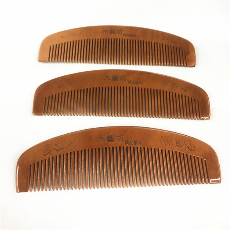 Peach Wood Hair Comb Anti-Static Wooden Hairdresser — feature 7