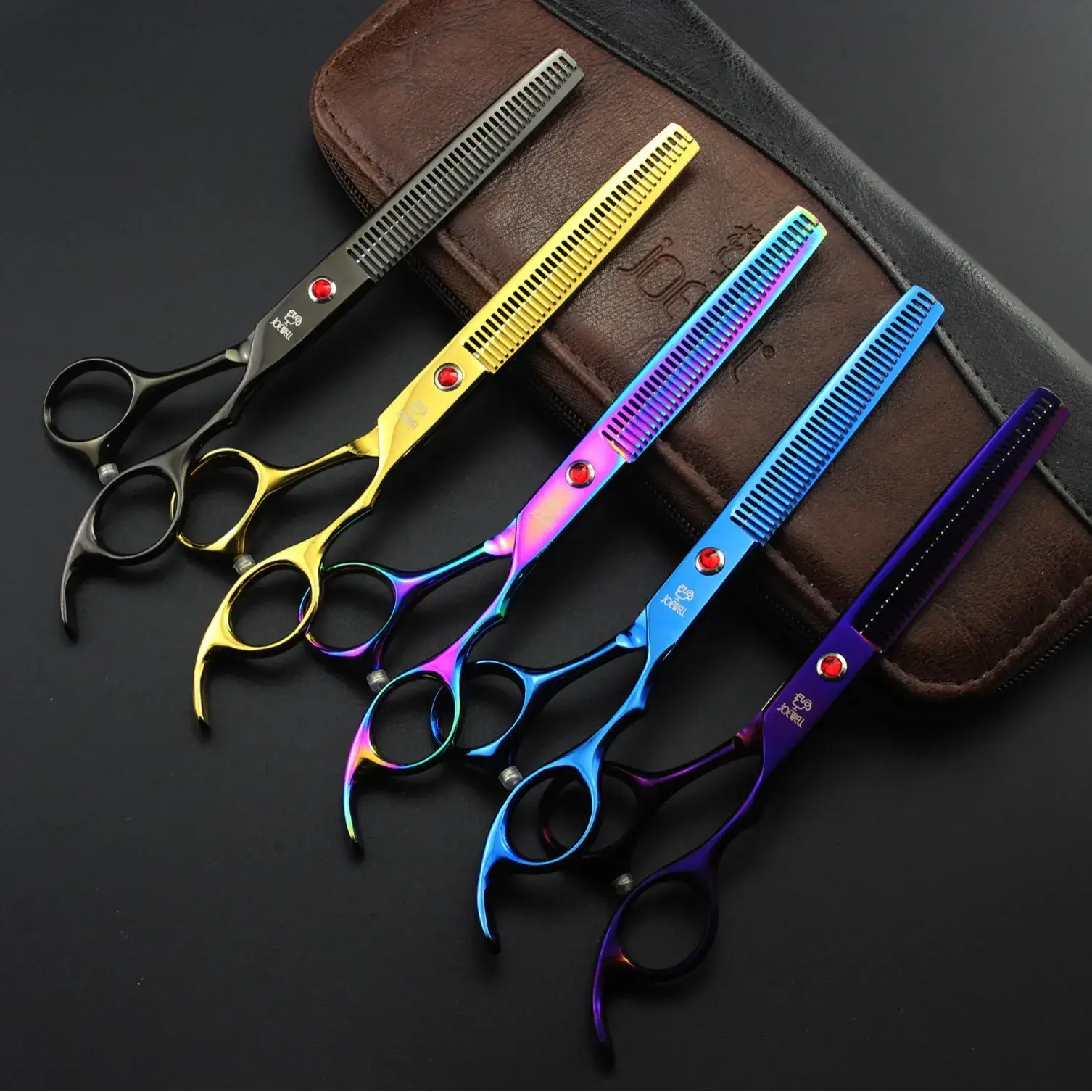 7.0 Inch Color Plated Pet Hair Scissors 4 Colors