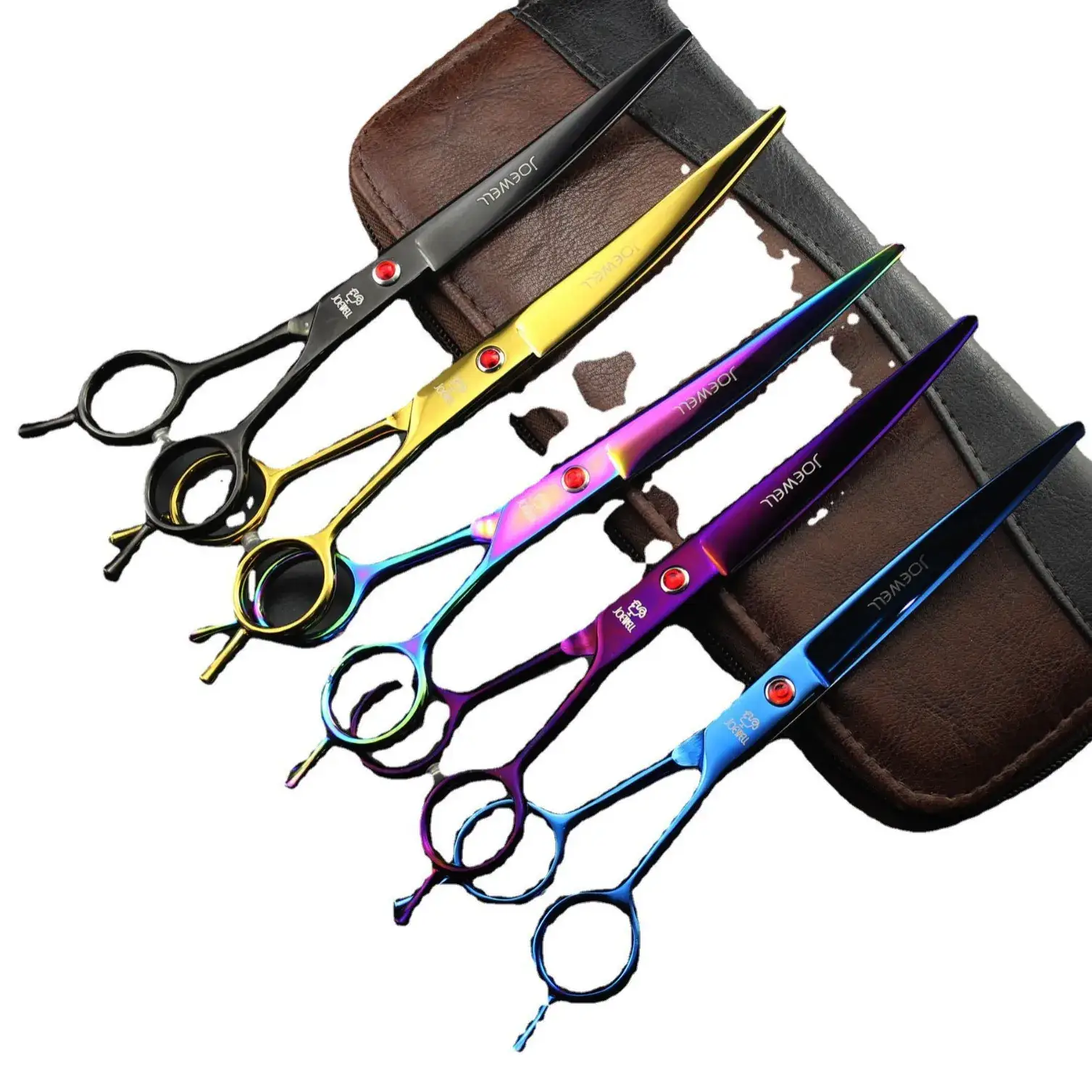 7.0 Inch Color Plated Pet Hair Scissors 4 Colors