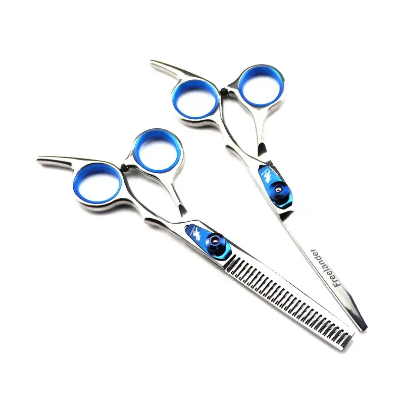 6.0-inch Blue Hair Scissors Liu Hai Flat Tooth Thinning - Image 7